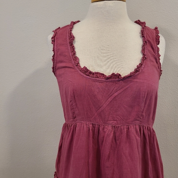 Sundance Easy Beauty Tiered Ruffle Dress in Berry - Picture 3 of 6